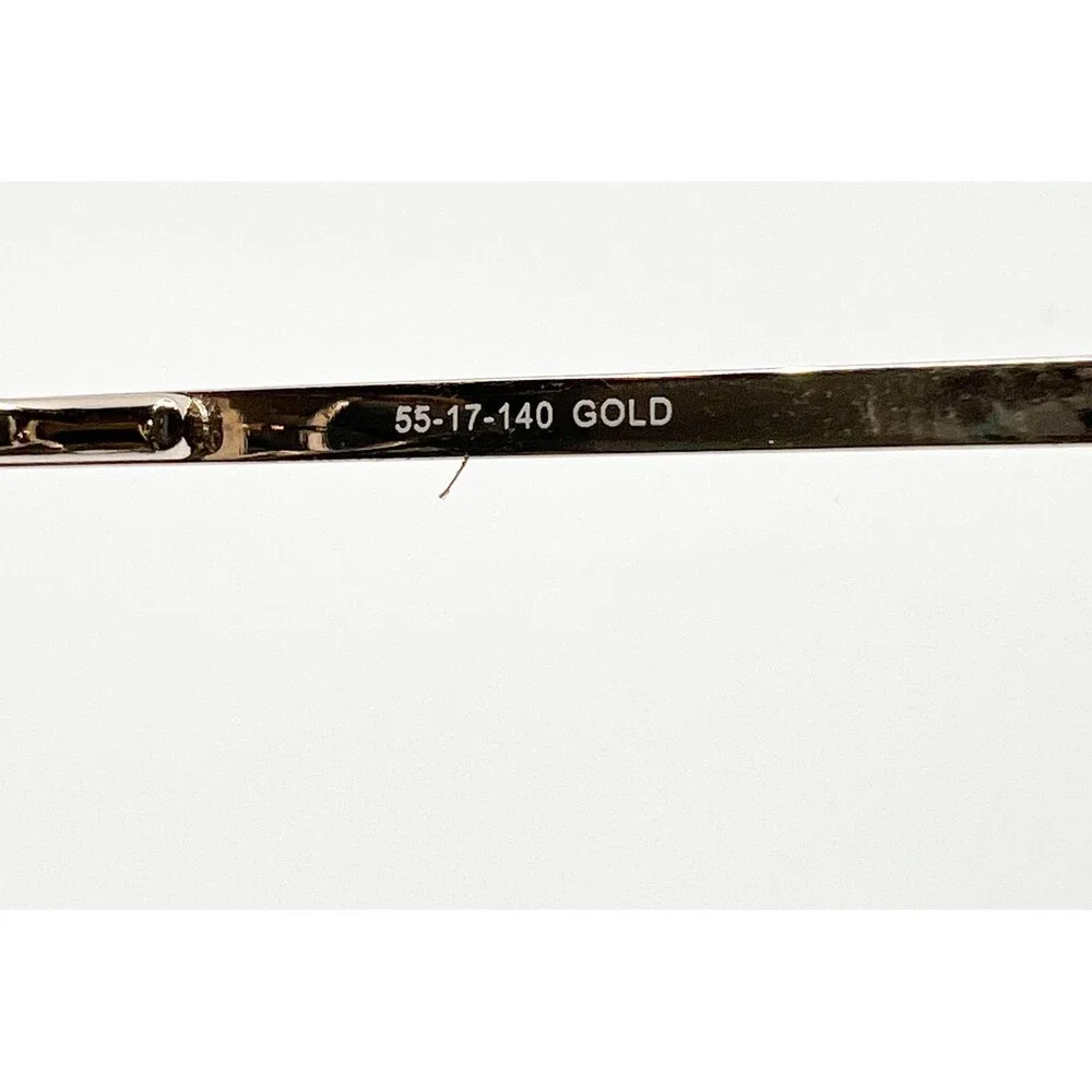 Bulova Apache Junction Eyeglasses Mens Gold Aviator Frames 55-17-140